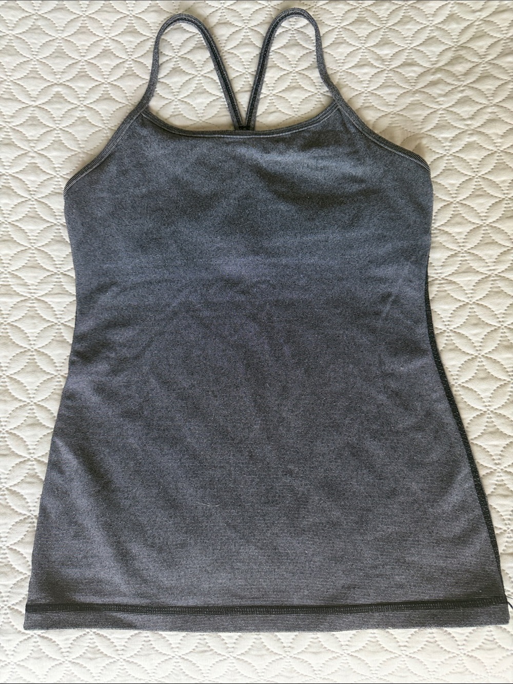 lululemon athletica Charcoal Gray Strappy Tank
